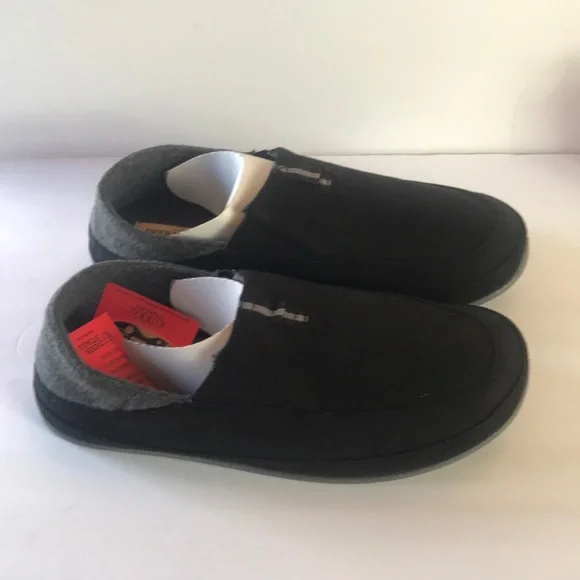 Deer Stags mens Technology  CampoSlipper  Black/Dk Grey Size 11M - Picture 3 of 14